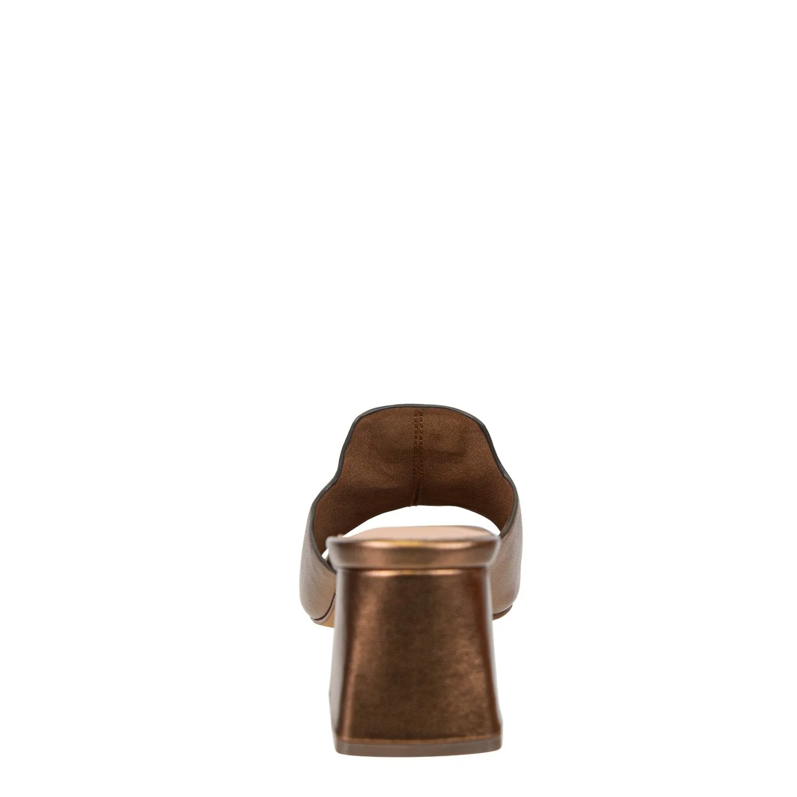 Naked Feet: CUPEL in BRONZE Heeled Sandals
