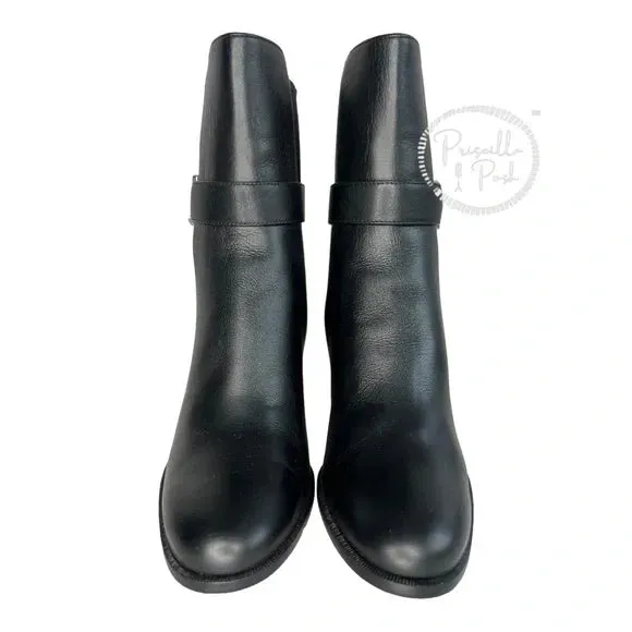 NEW Christian Louboutin CL chelsea 70 black leather booty boots square heel 40