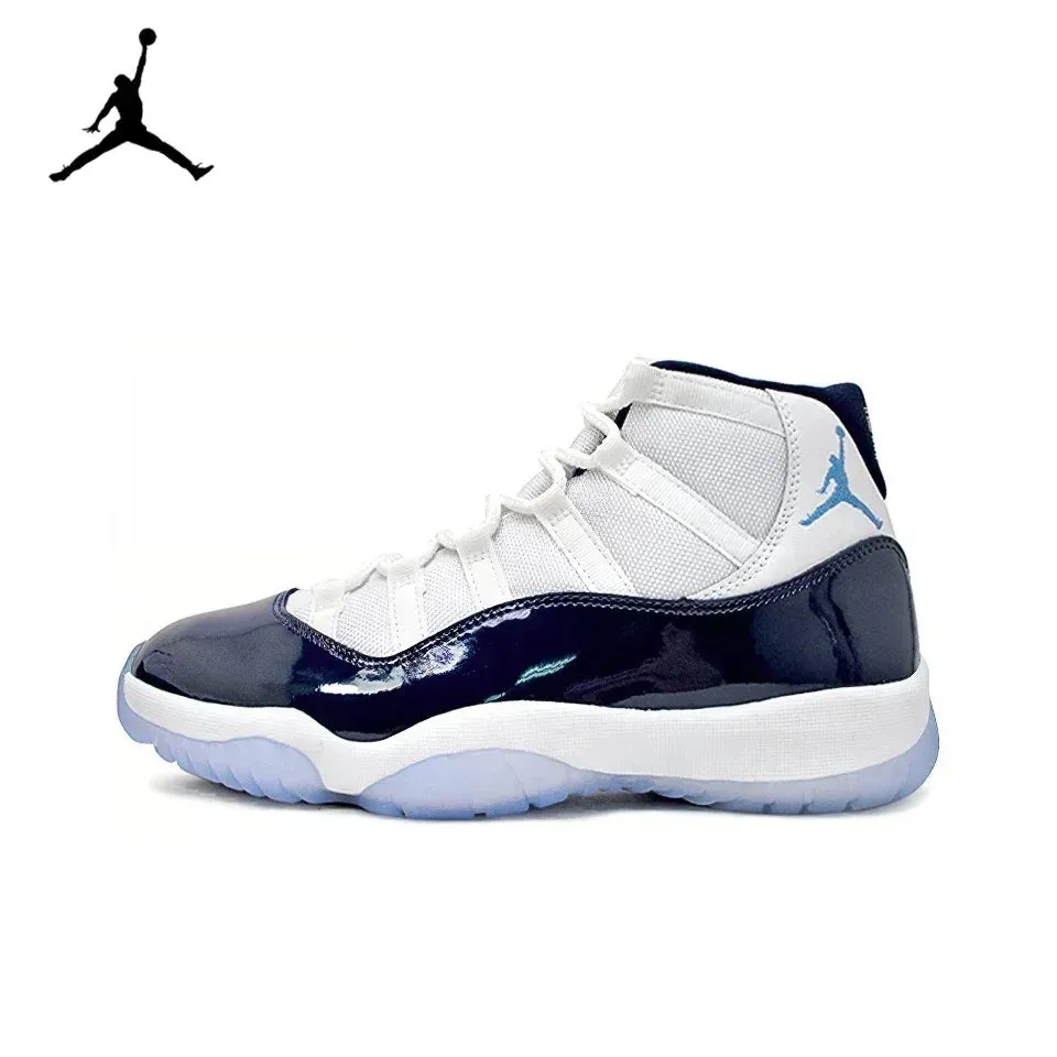 Nike Air Jordan 11 Concord Retro Classic Men Outdoor Basketball Shoes AJ11 Black White Casual Sneakers 378037-100