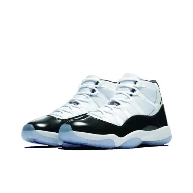 Nike Air Jordan 11 Concord Retro Classic Men Outdoor Basketball Shoes AJ11 Black White Casual Sneakers 378037-100