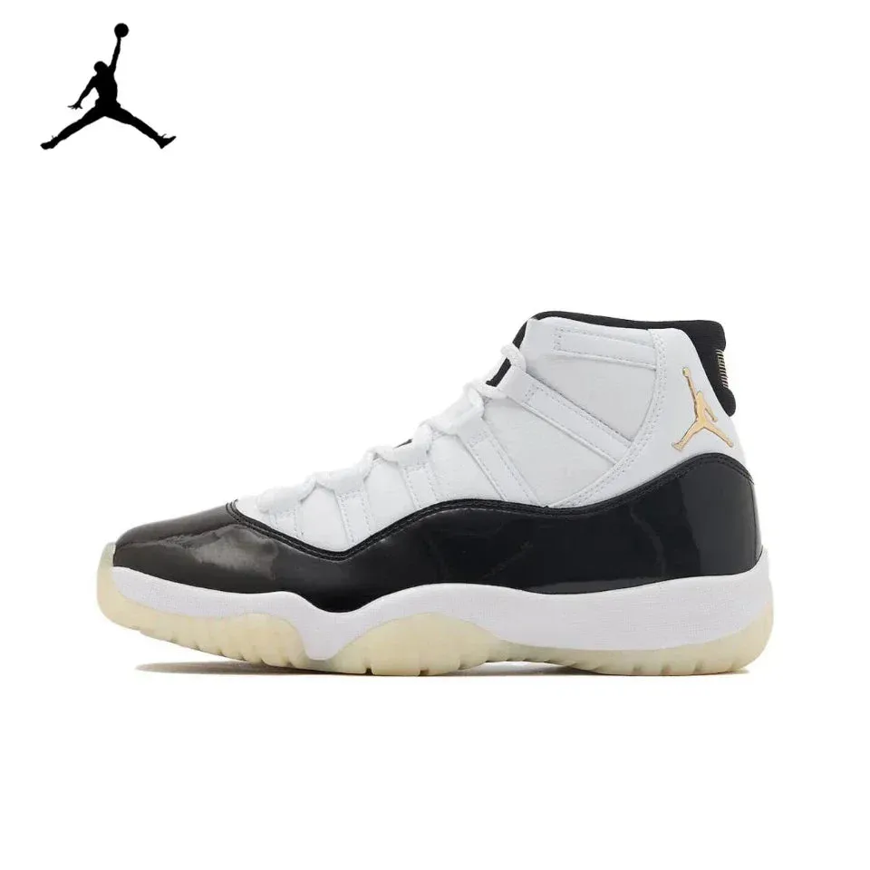 Nike Air Jordan 11 Concord Retro Classic Men Outdoor Basketball Shoes AJ11 Black White Casual Sneakers 378037-100