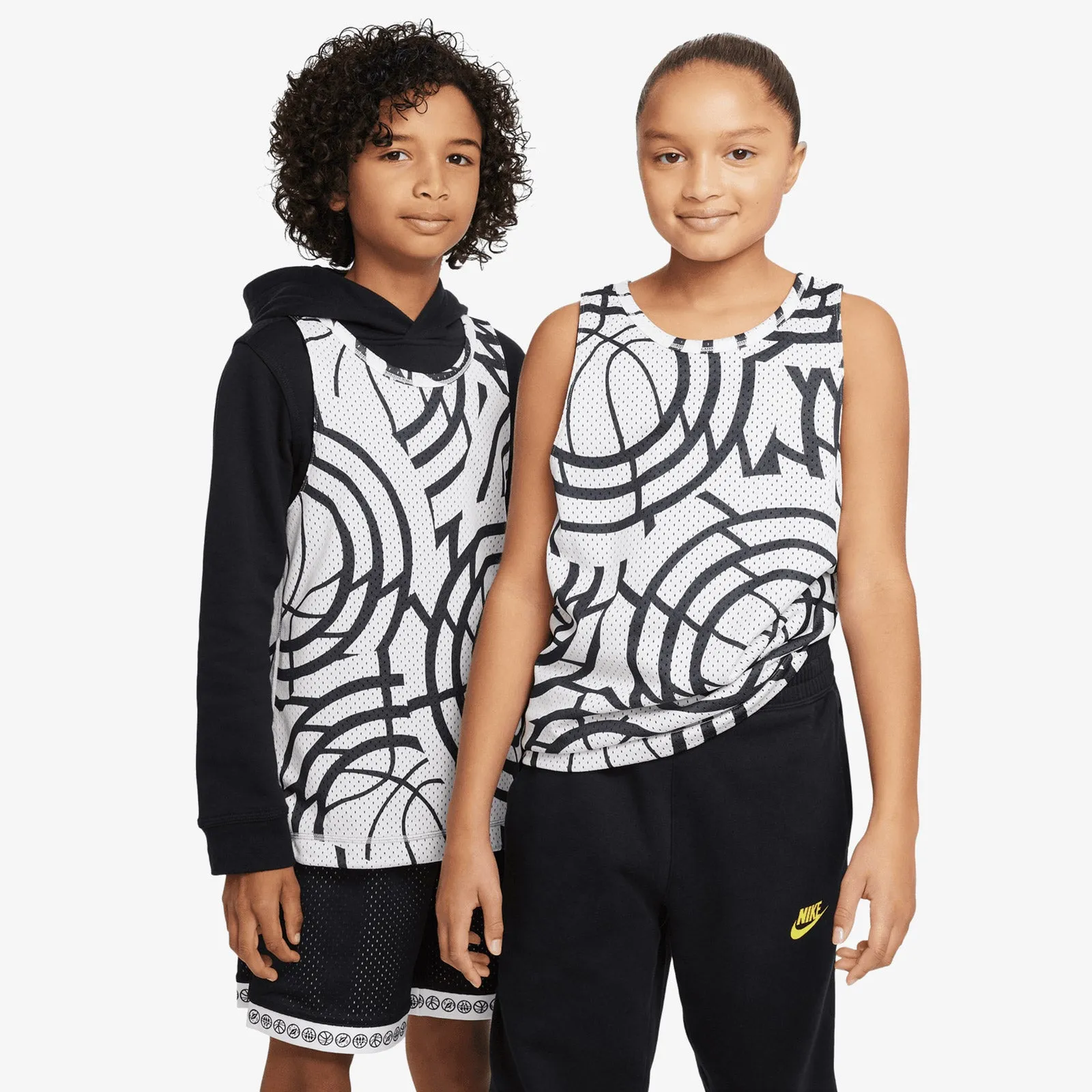 Nike Culture of Basketball Youth Reversible Jersey - Black