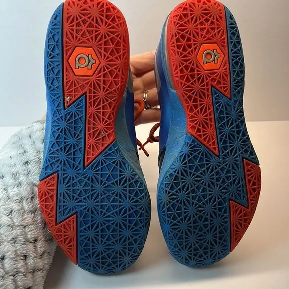 Nike KD 6 Thunder Away  Size 4 Big Kids 2013 Basketball OKC Thunder Blue