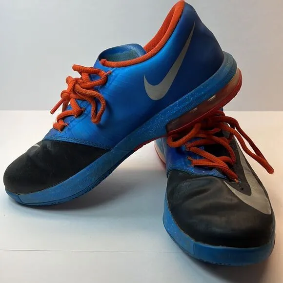 Nike KD 6 Thunder Away  Size 4 Big Kids 2013 Basketball OKC Thunder Blue