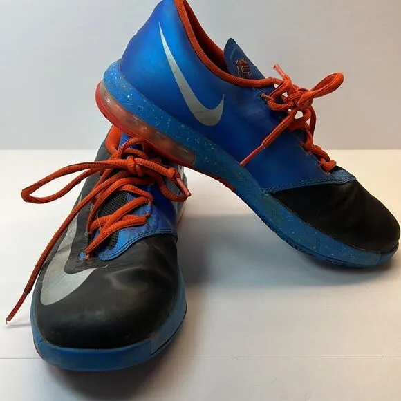 Nike KD 6 Thunder Away  Size 4 Big Kids 2013 Basketball OKC Thunder Blue