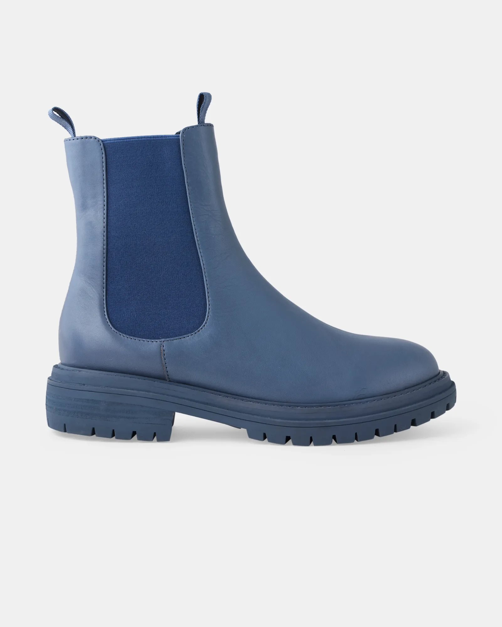 Oak Leather Boot - Denim