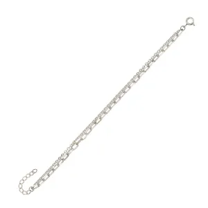 Oval Link X Chain Anklet