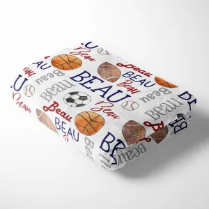 Personalized Kid/Teen Blanket - All Sports
