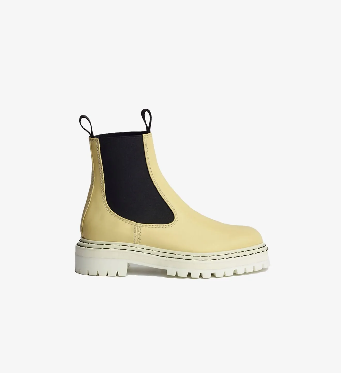 Proenza Schouler Lug Sole Chelsea Boots- butter
