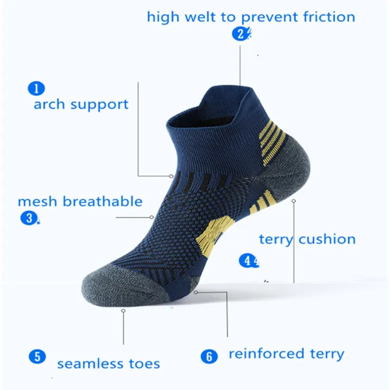 Professional Fitness Sports Socks (3 Pairs) for Men and Women