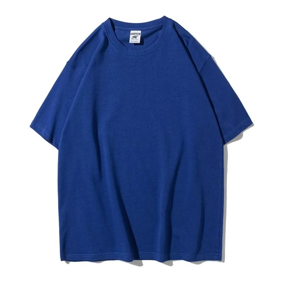 "ESSENTIAL" T-SHIRT BASIQUE UNI BLEU STREETWEAR - URB1™