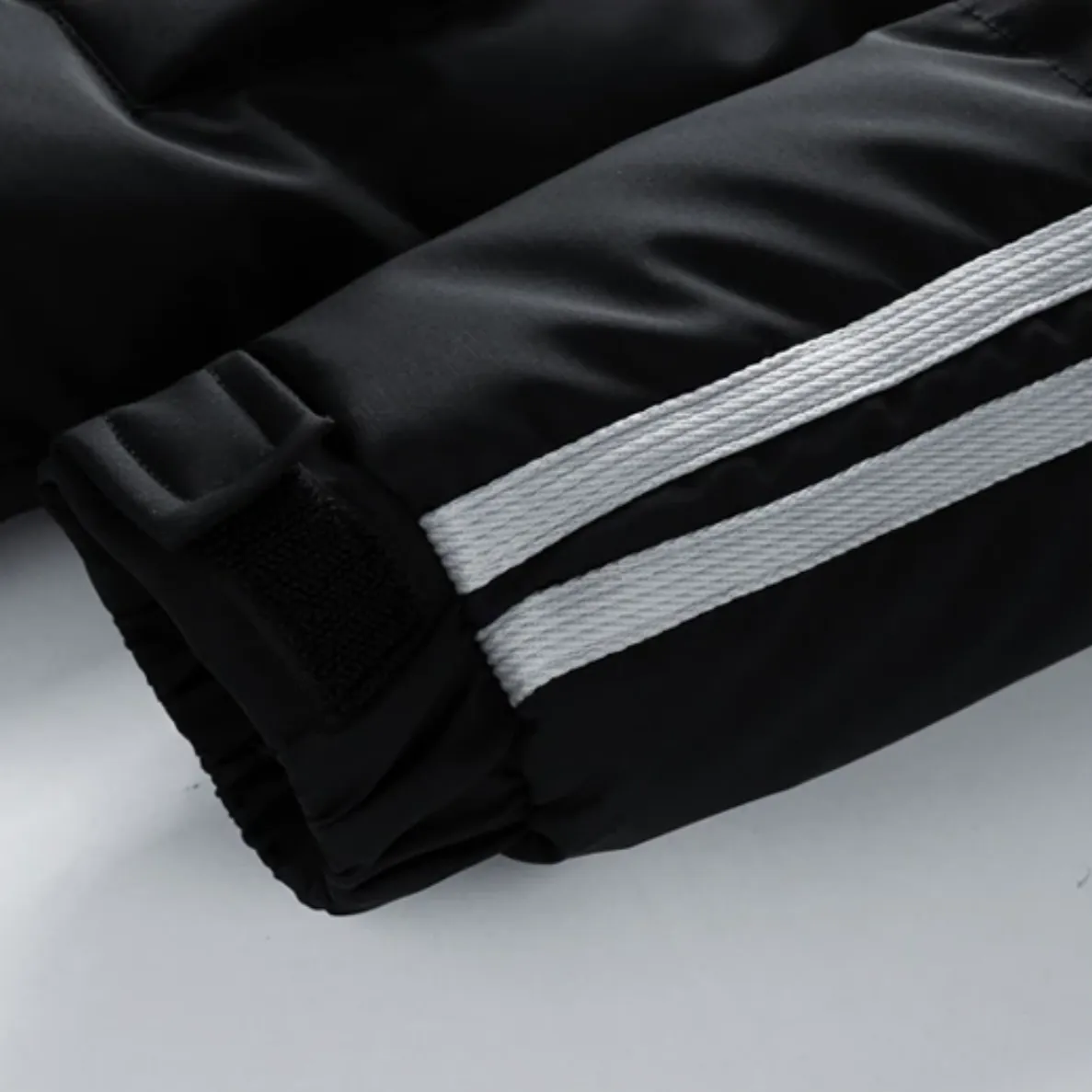 "STRP" Parka Doudoune Matelassée Blanc à Bandes - URB1™