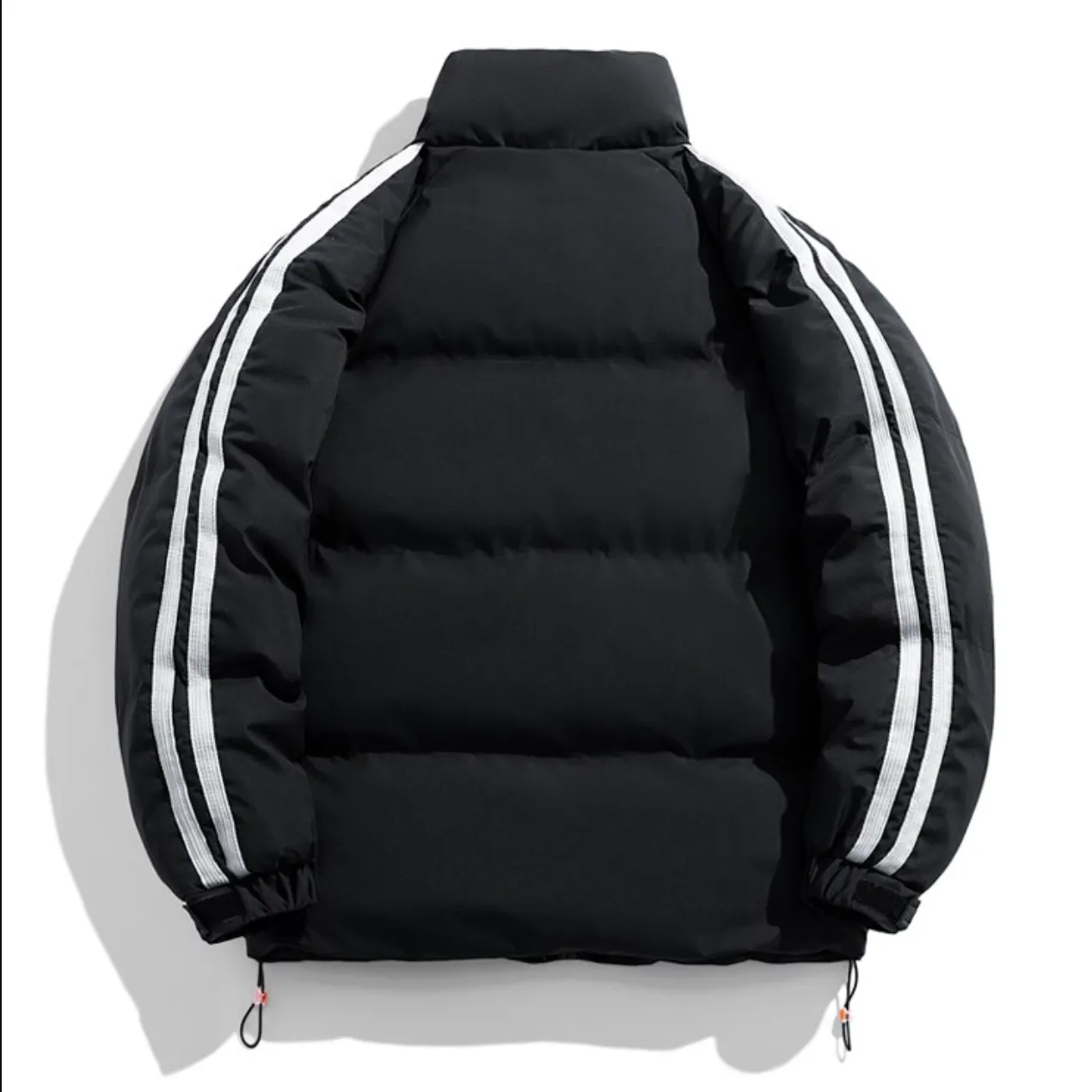 "STRP" Parka Doudoune Matelassée Blanc à Bandes - URB1™