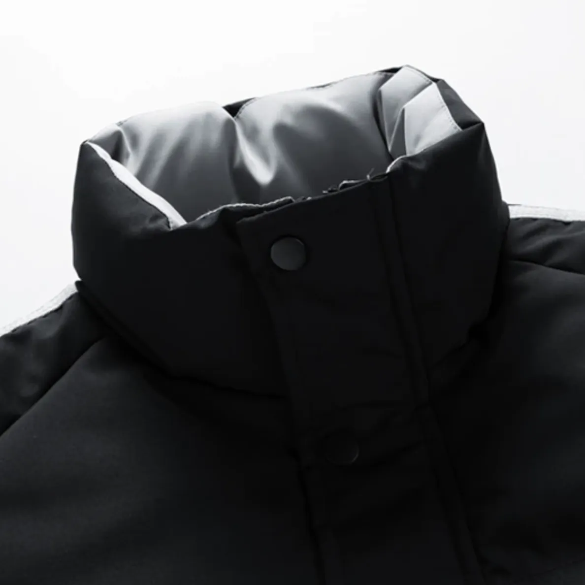"STRP" Parka Doudoune Matelassée Blanc à Bandes - URB1™