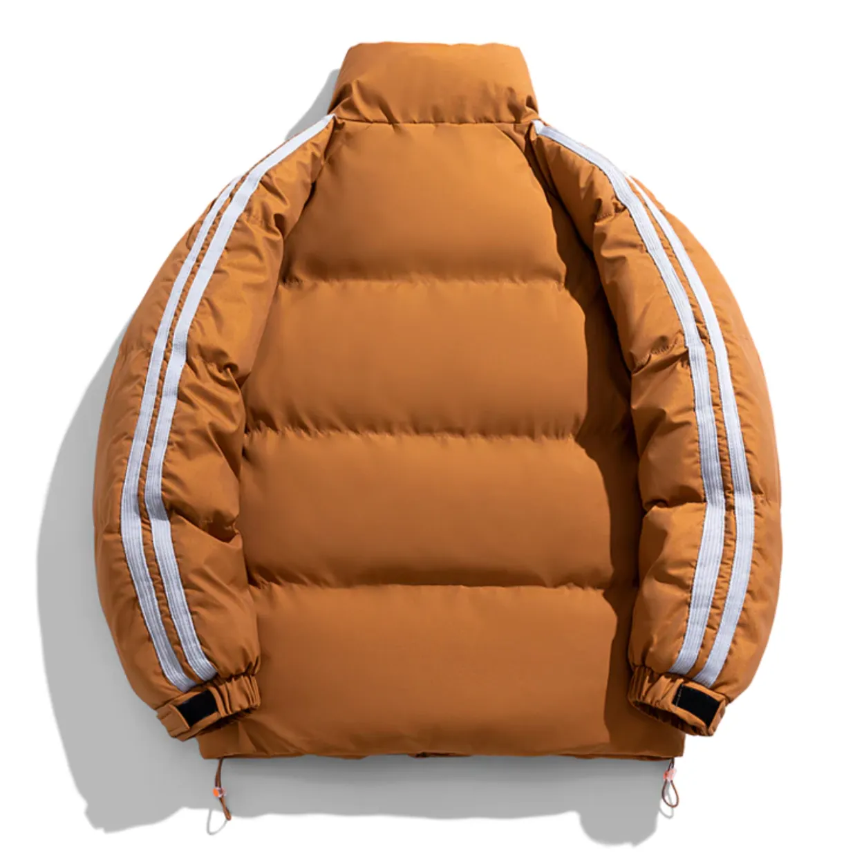 "STRP" Parka Doudoune Matelassée Blanc à Bandes - URB1™