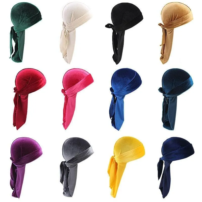 "WAVES" DURAG JAUNE EN VELOUR - URB1™