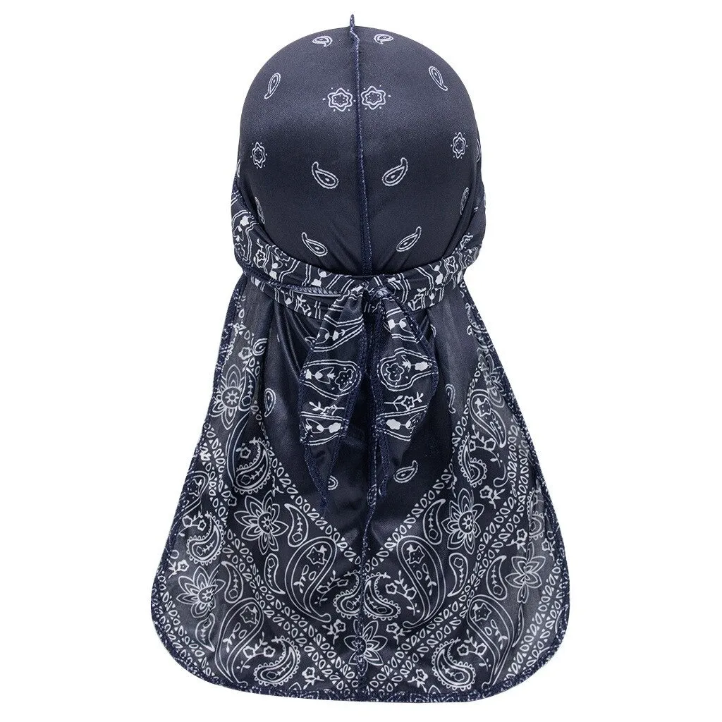 "WAVES" Durag Orange Imprimé Bandana - URB1™