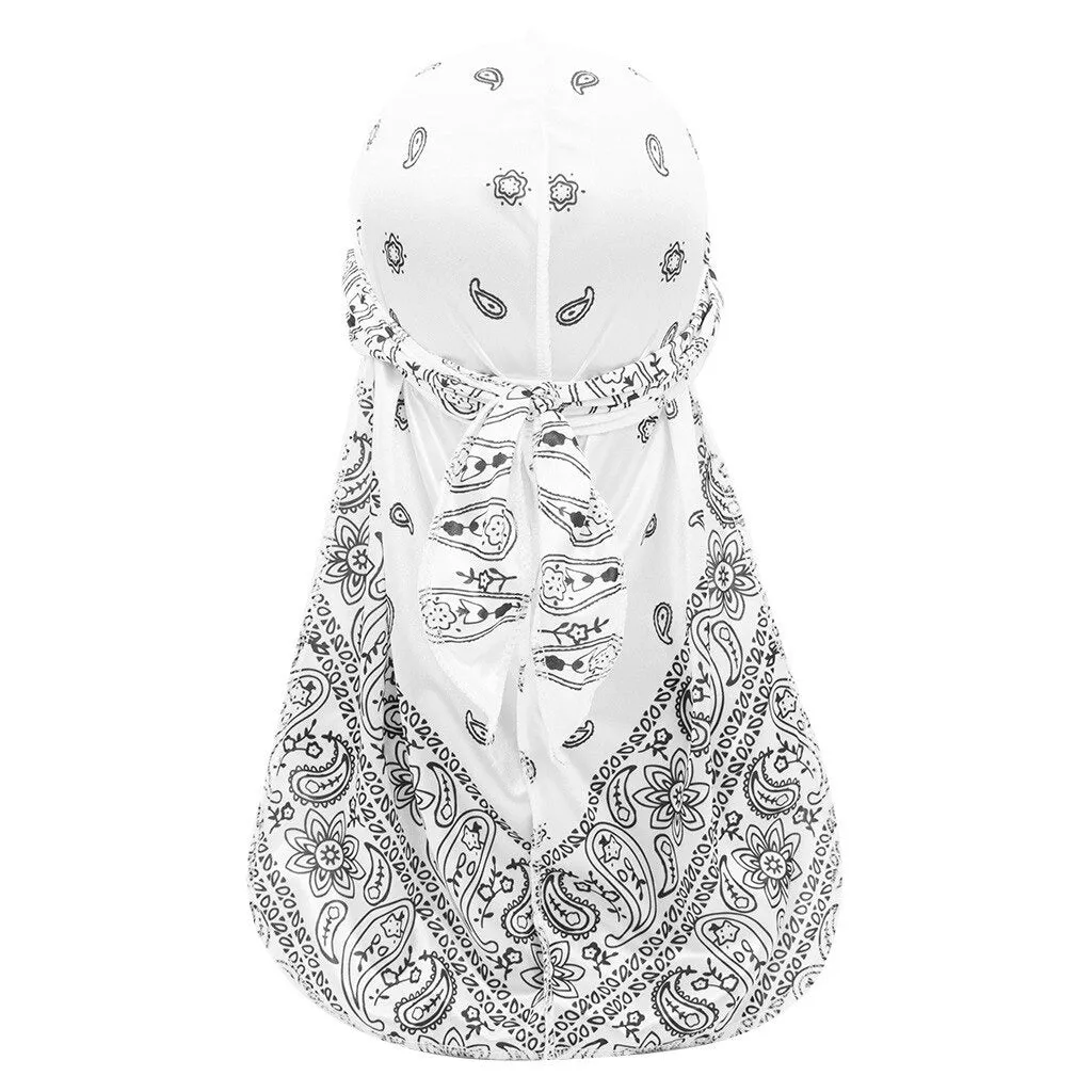 "WAVES" Durag Orange Imprimé Bandana - URB1™