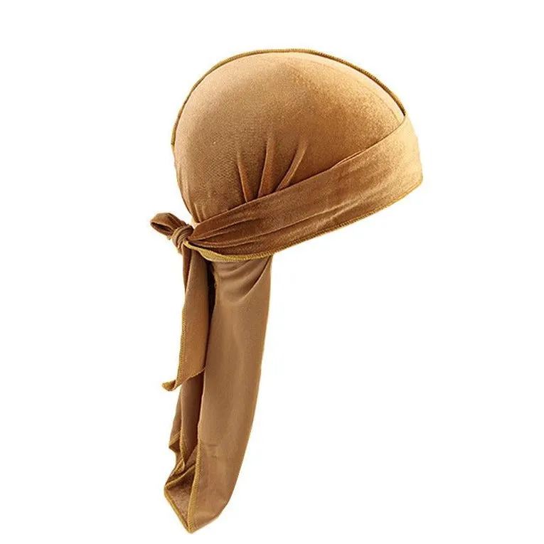 "WAVES" DURAG ROSE EN VELOUR - URB1™
