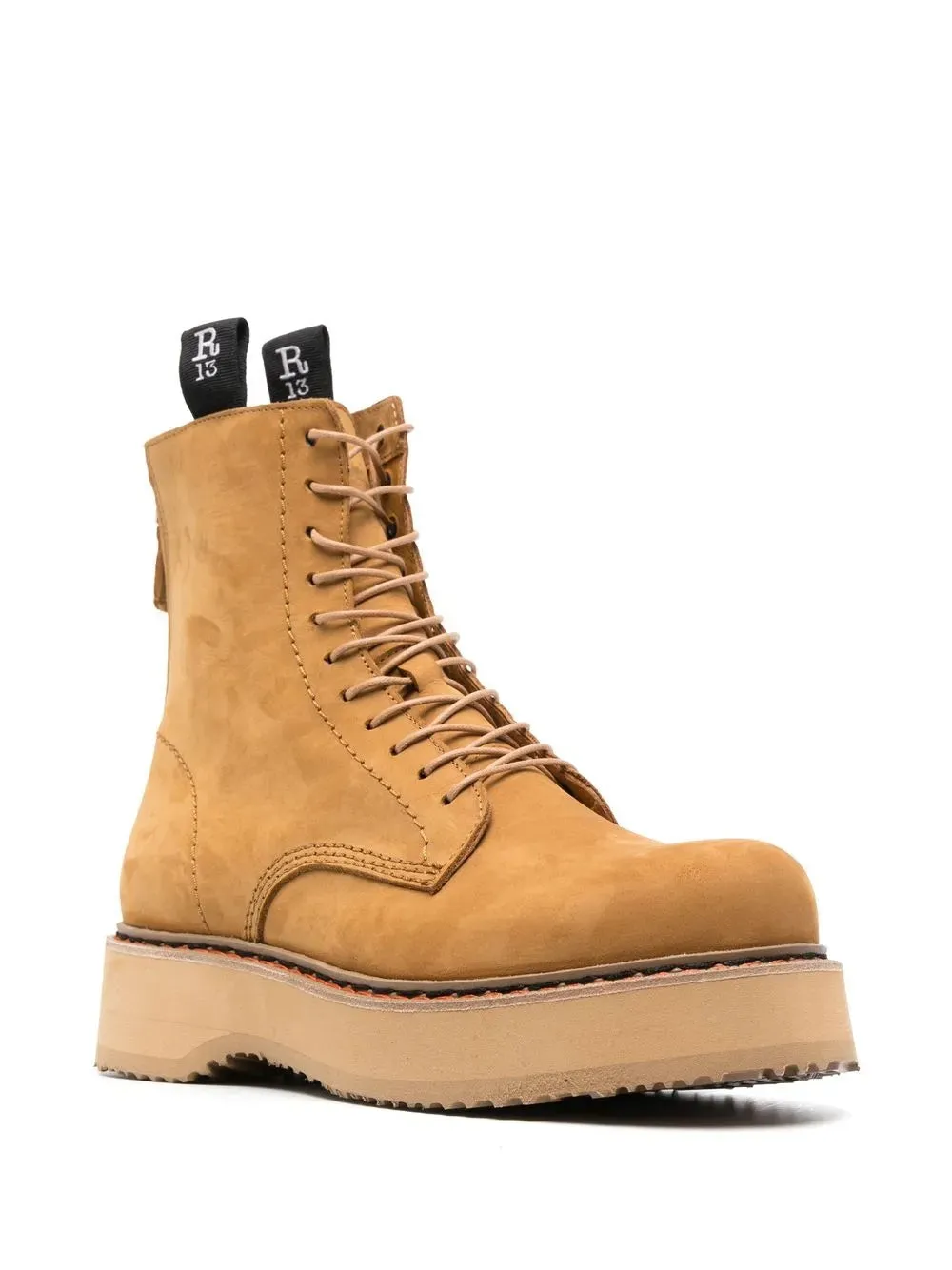R13 suede combat boots