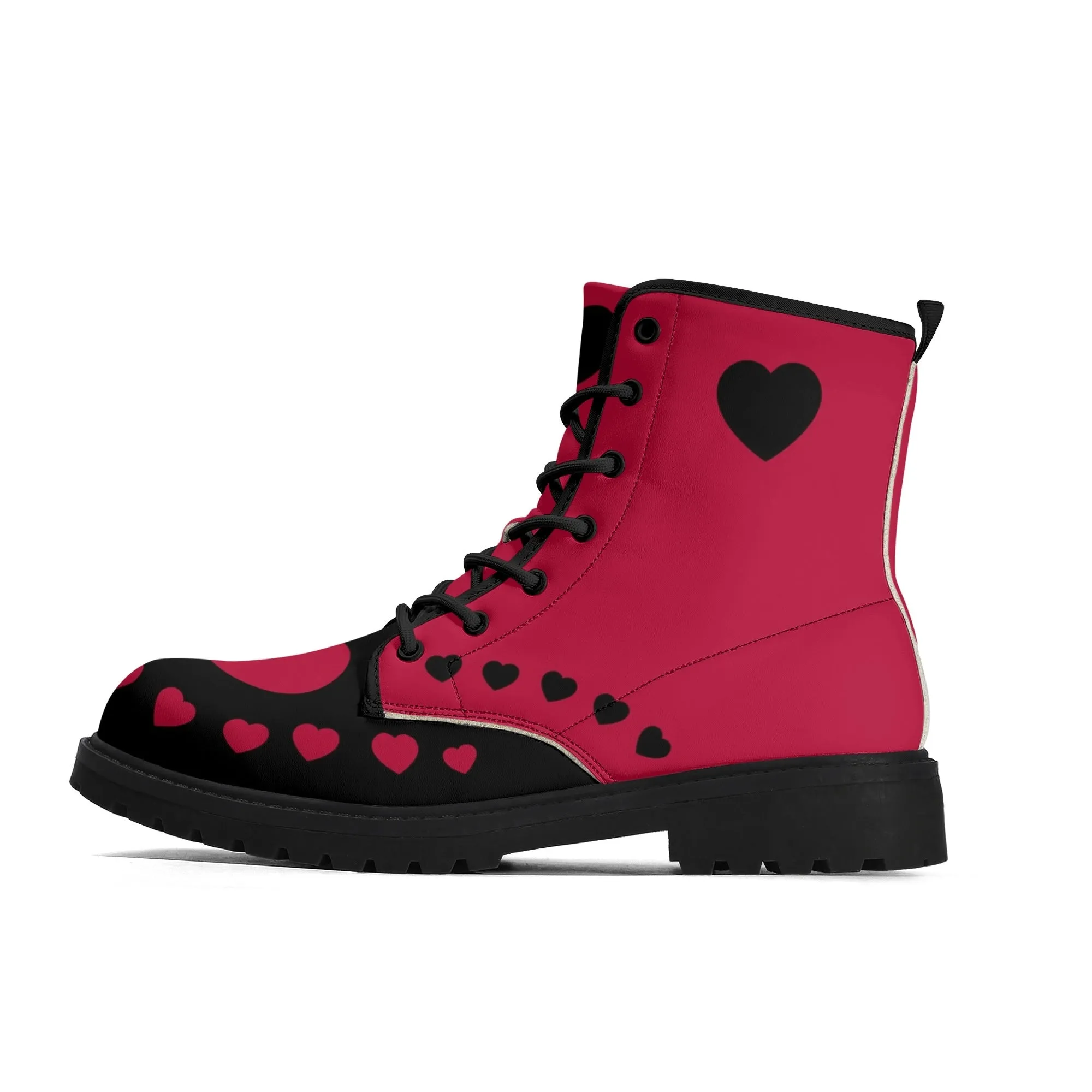 Red Heart Boots, Womens Combat Boots