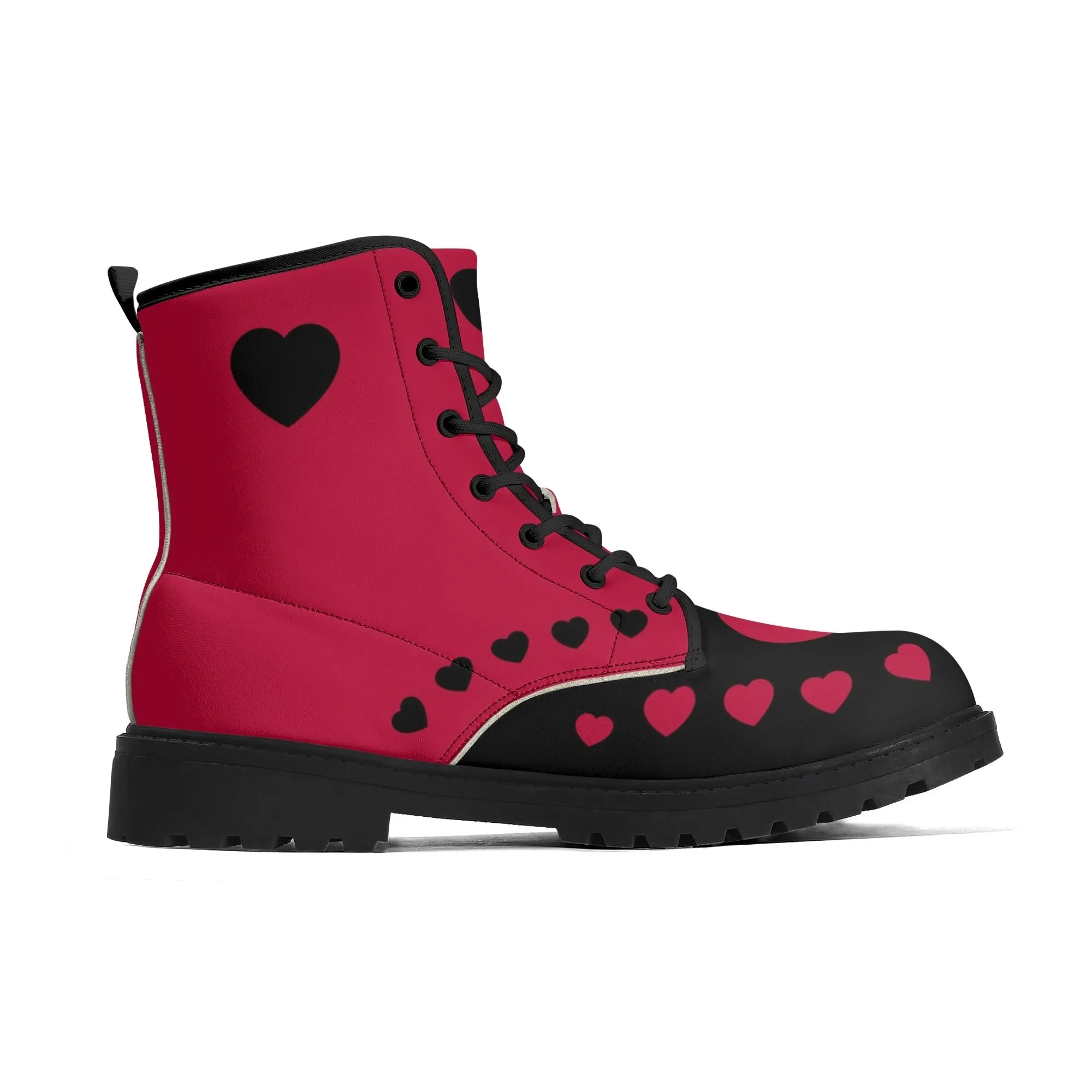 Red Heart Boots, Womens Combat Boots