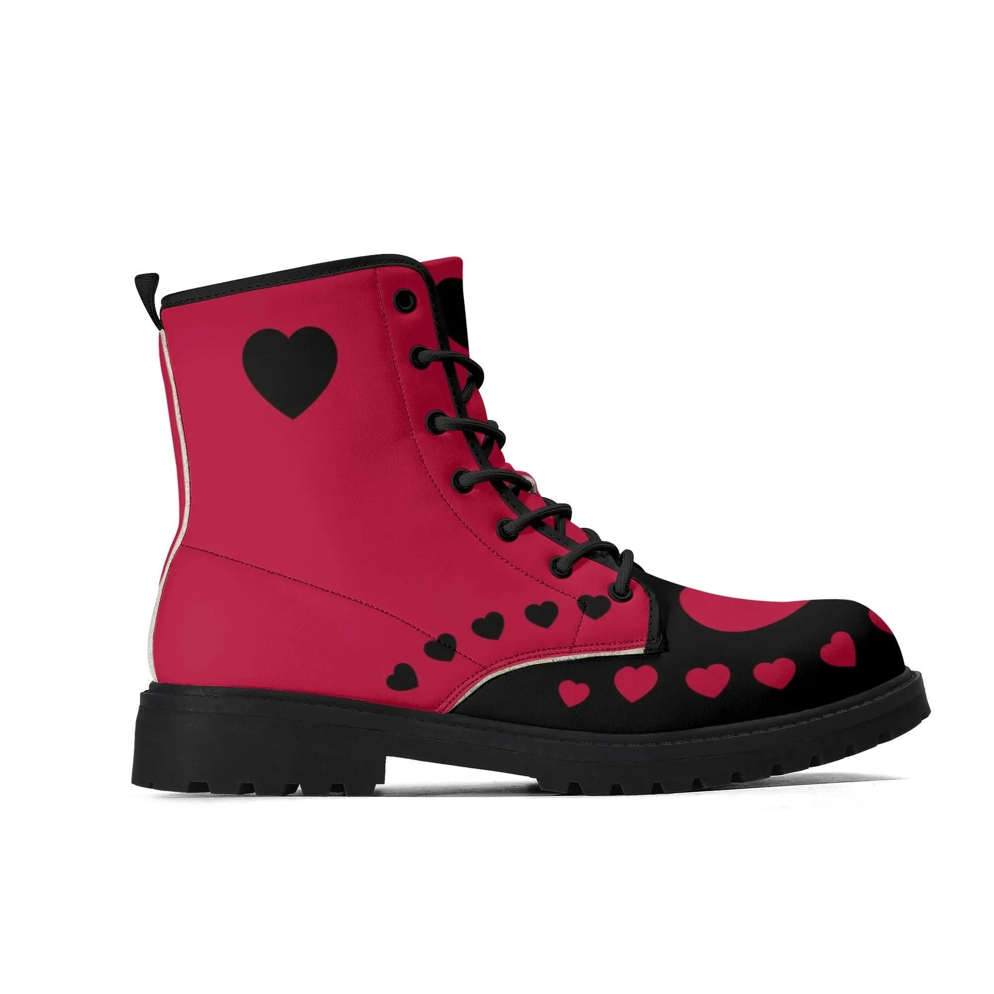Red Heart Boots, Womens Combat Boots