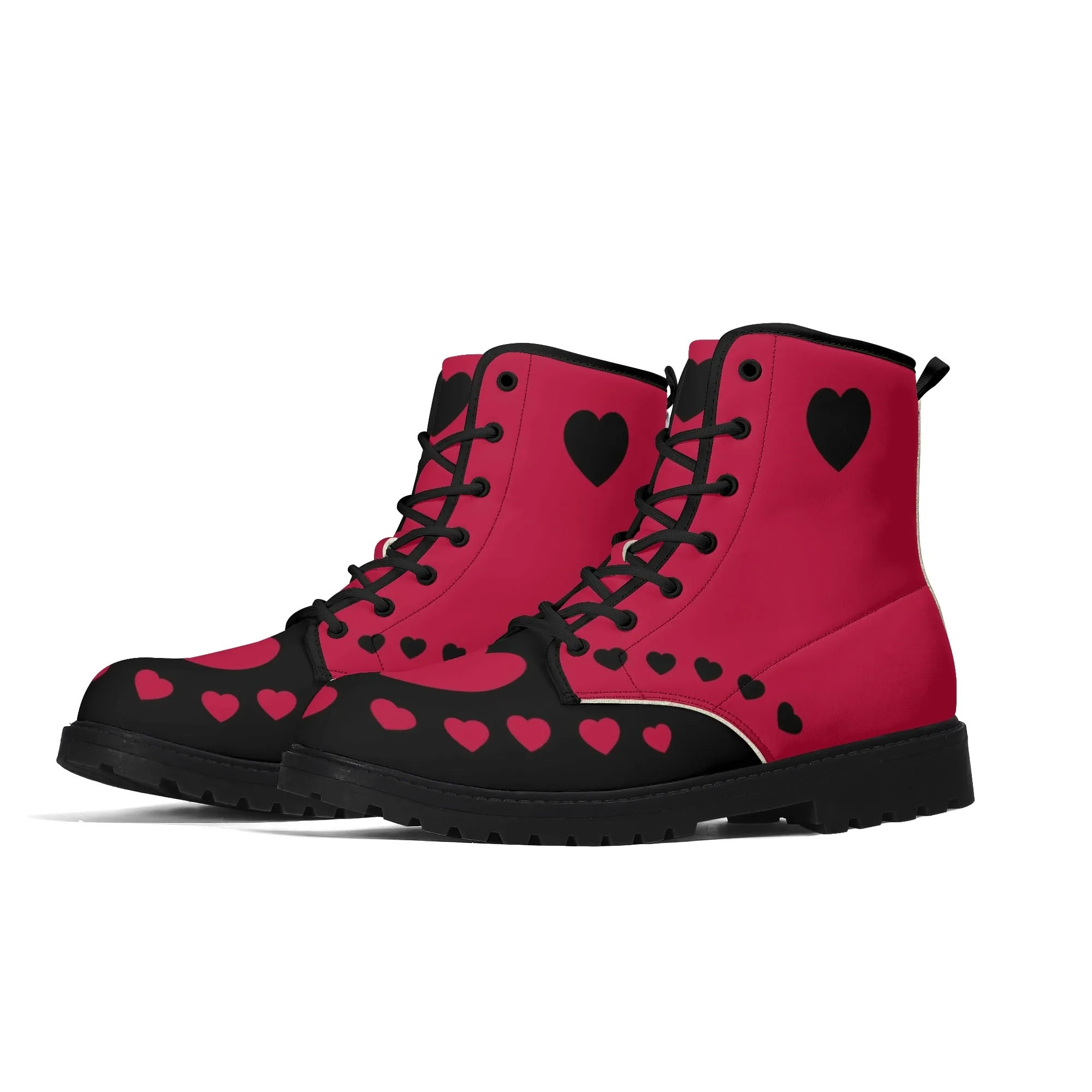 Red Heart Boots, Womens Combat Boots