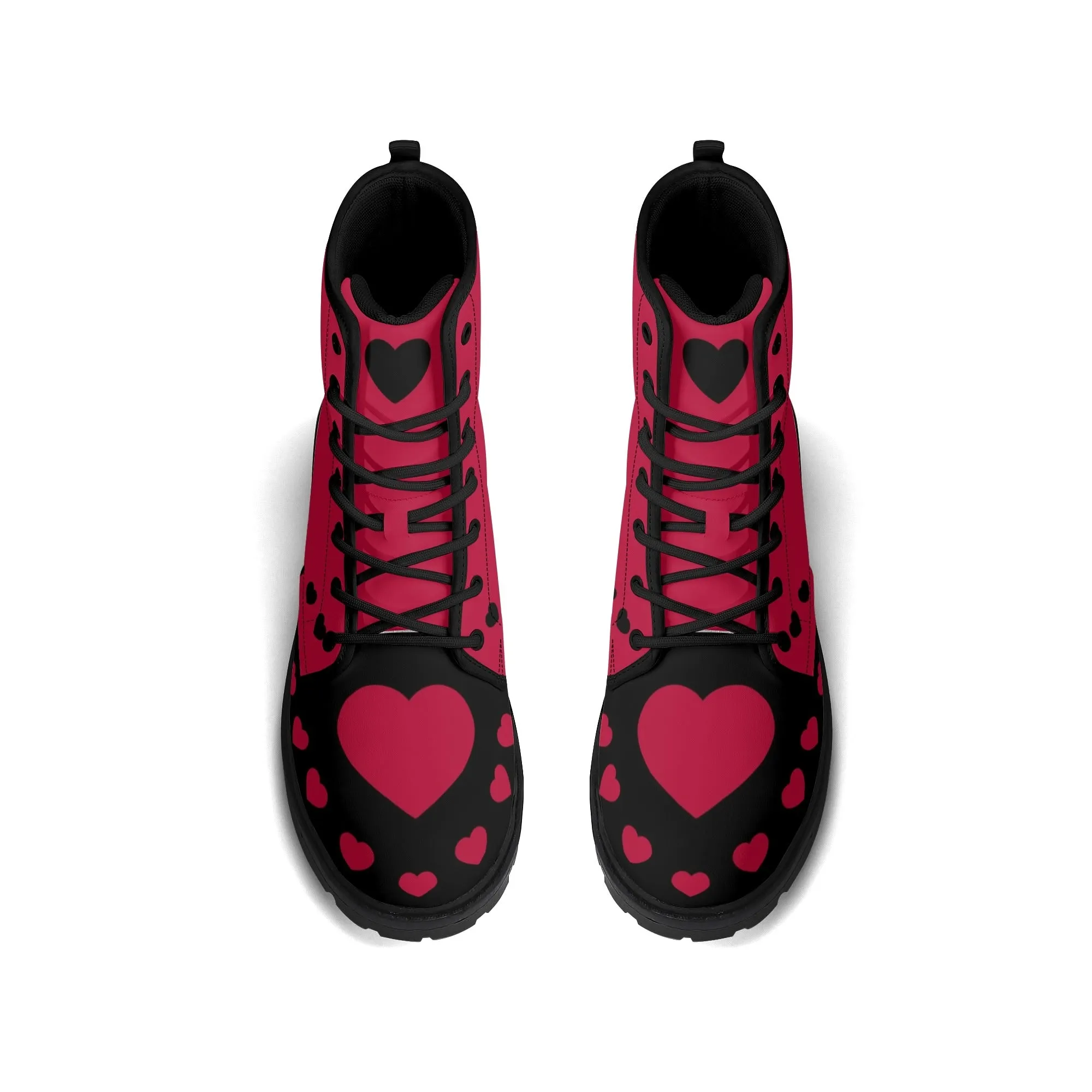 Red Heart Boots, Womens Combat Boots