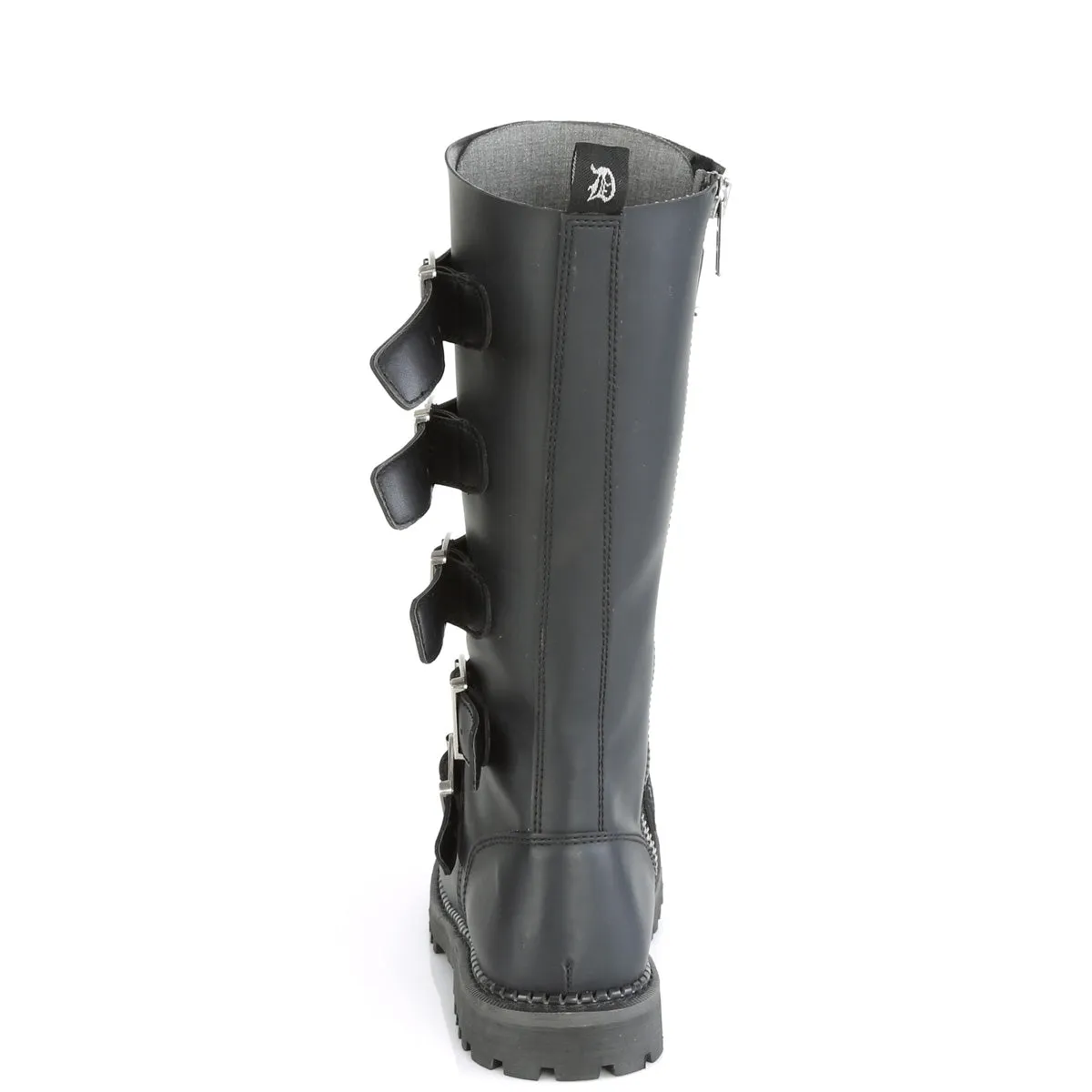 RIOT-18BK  Black Vegan Leather