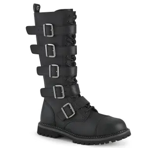 RIOT-18BK  Black Vegan Leather