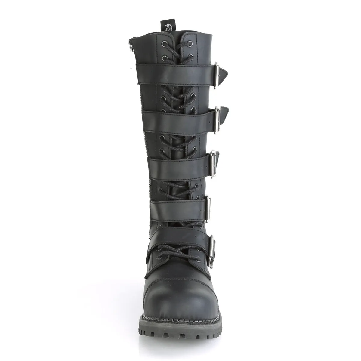 RIOT-18BK  Black Vegan Leather