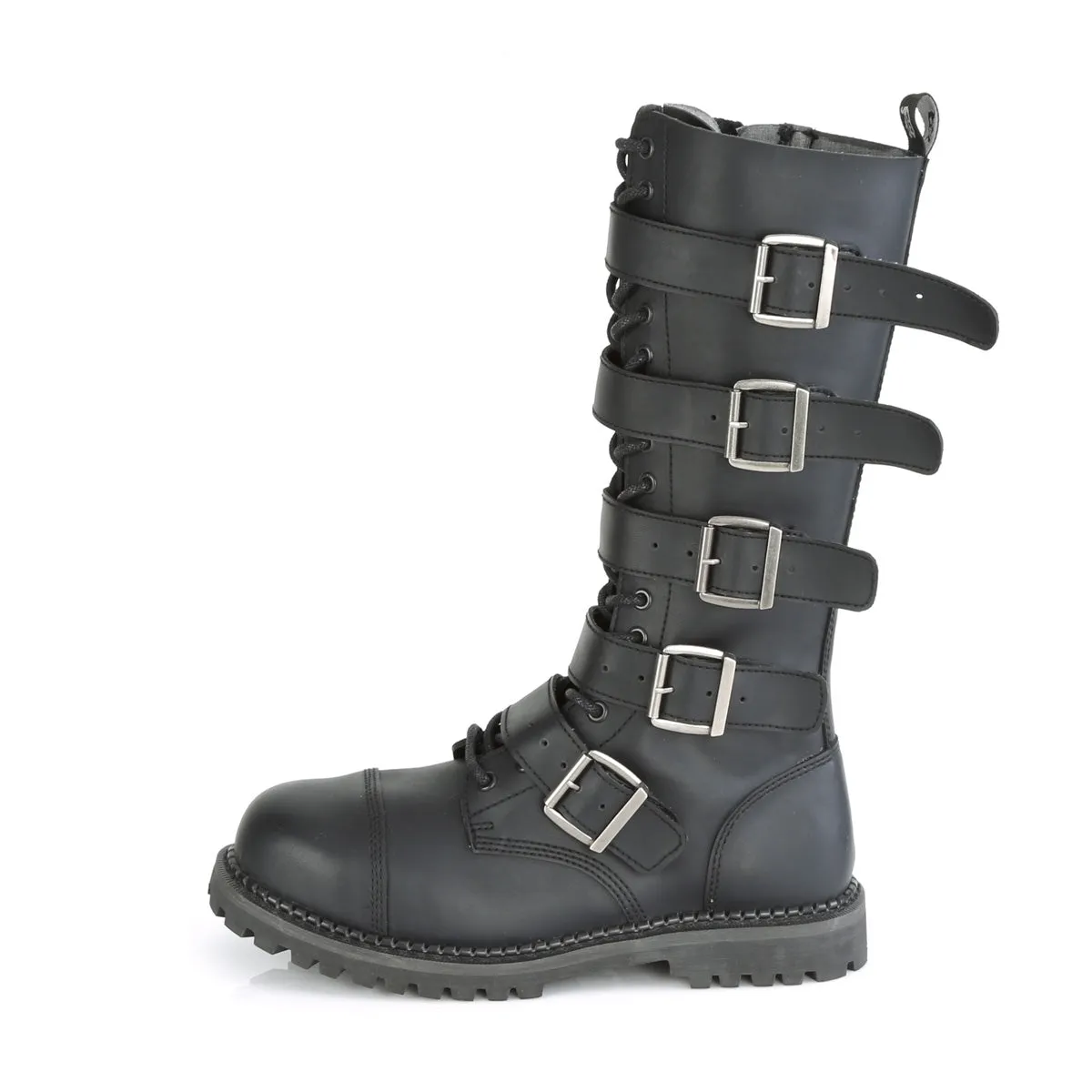RIOT-18BK  Black Vegan Leather