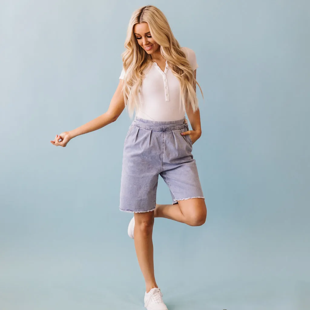 Rue Denim Stretch Shorts