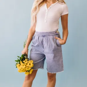 Rue Denim Stretch Shorts