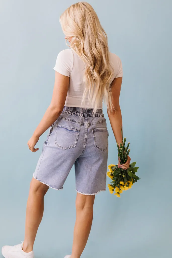 Rue Denim Stretch Shorts