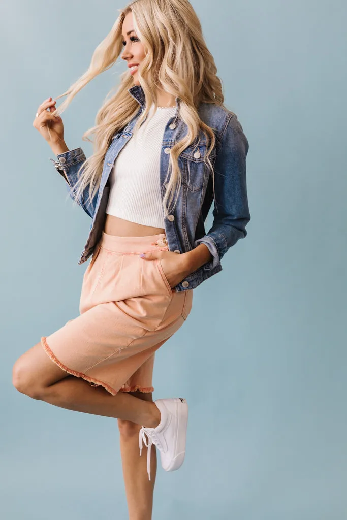 Rue Denim Stretch Shorts