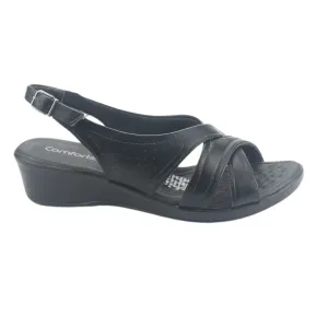 Sandalia Comfortflex Mujer 2472405 Negro Casual