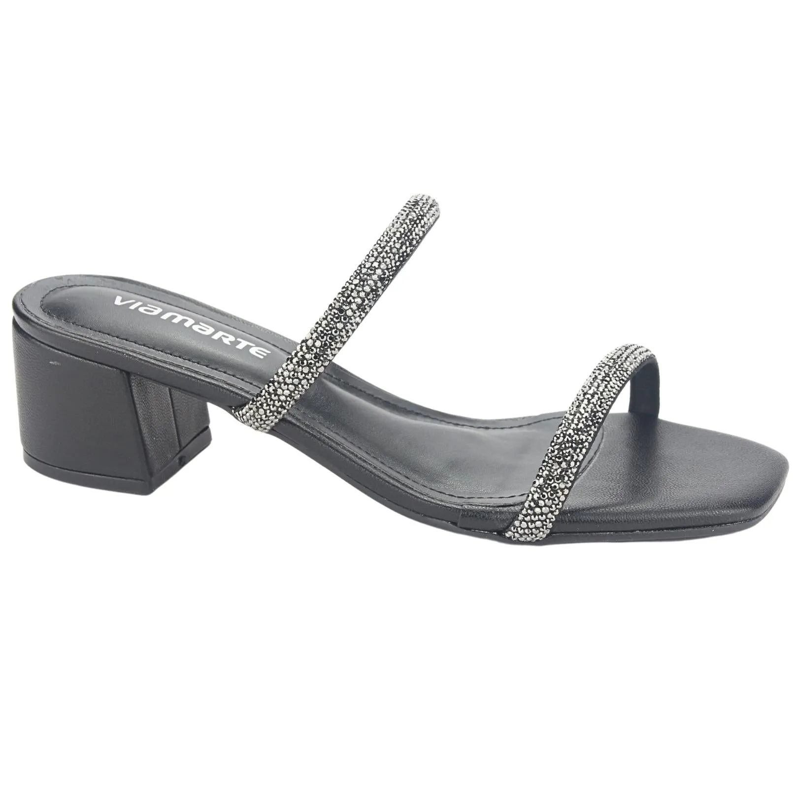 Sandalia Via Marte Mujer 23-9810 Preto Casual