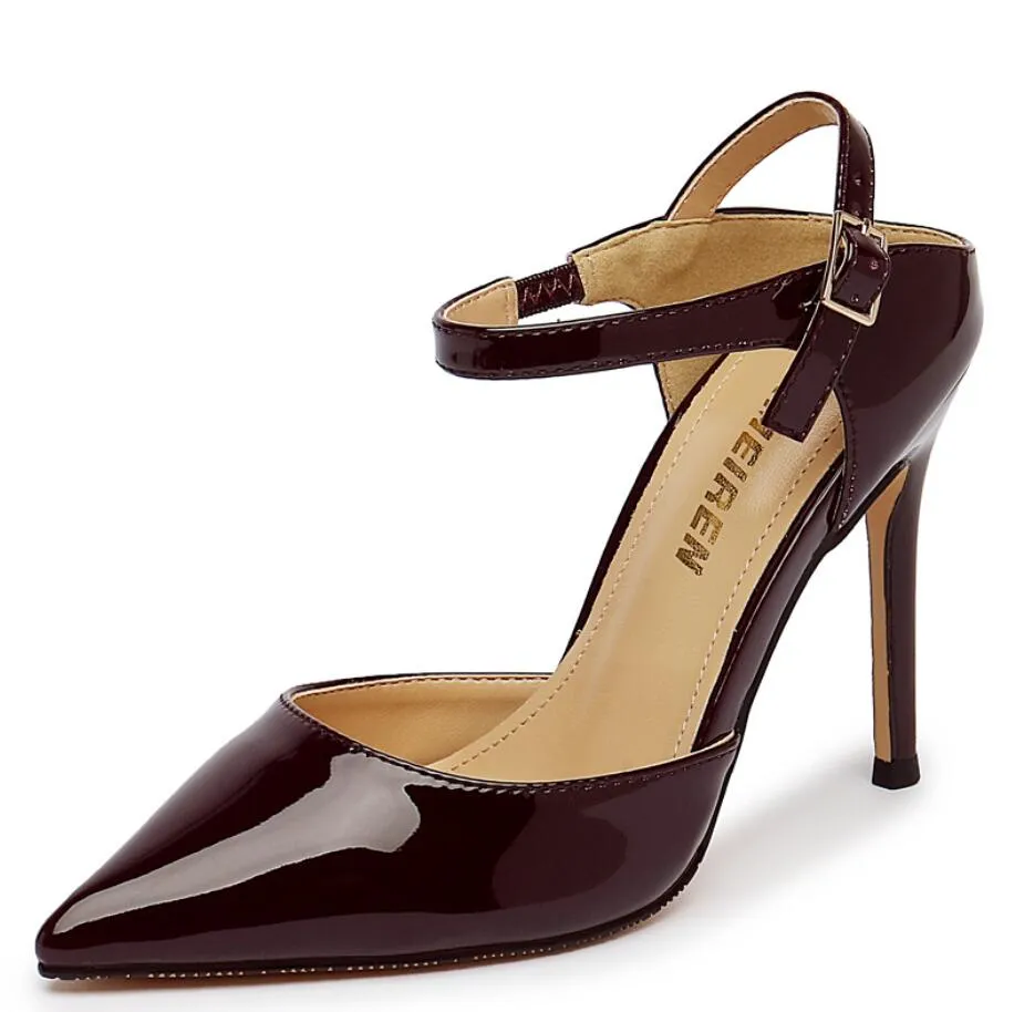 Small Feet Ladies Patent High Heeled Sandals AS293
