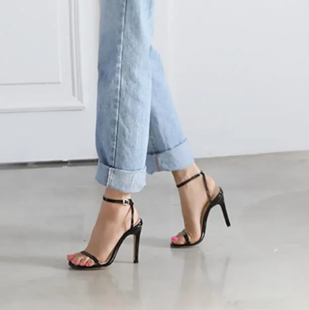 Small Size Womens One Strap Prom Sandals For Petite Feet SS112