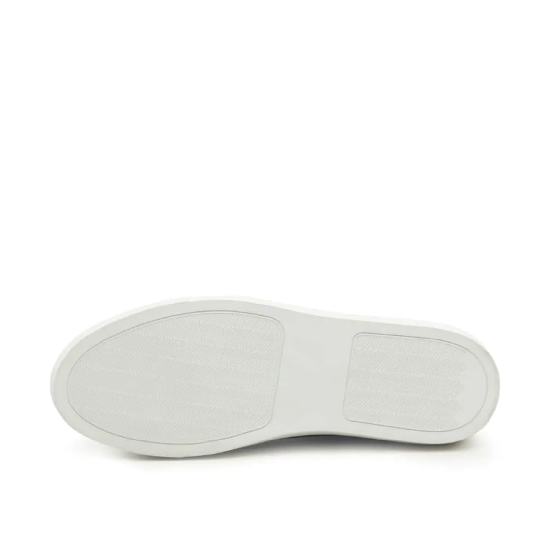Sneakers Bumper en cuir patiné kaki - Semelles Blanches