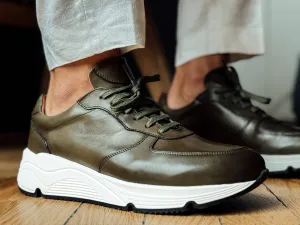Sneakers Como 713 vert kaki