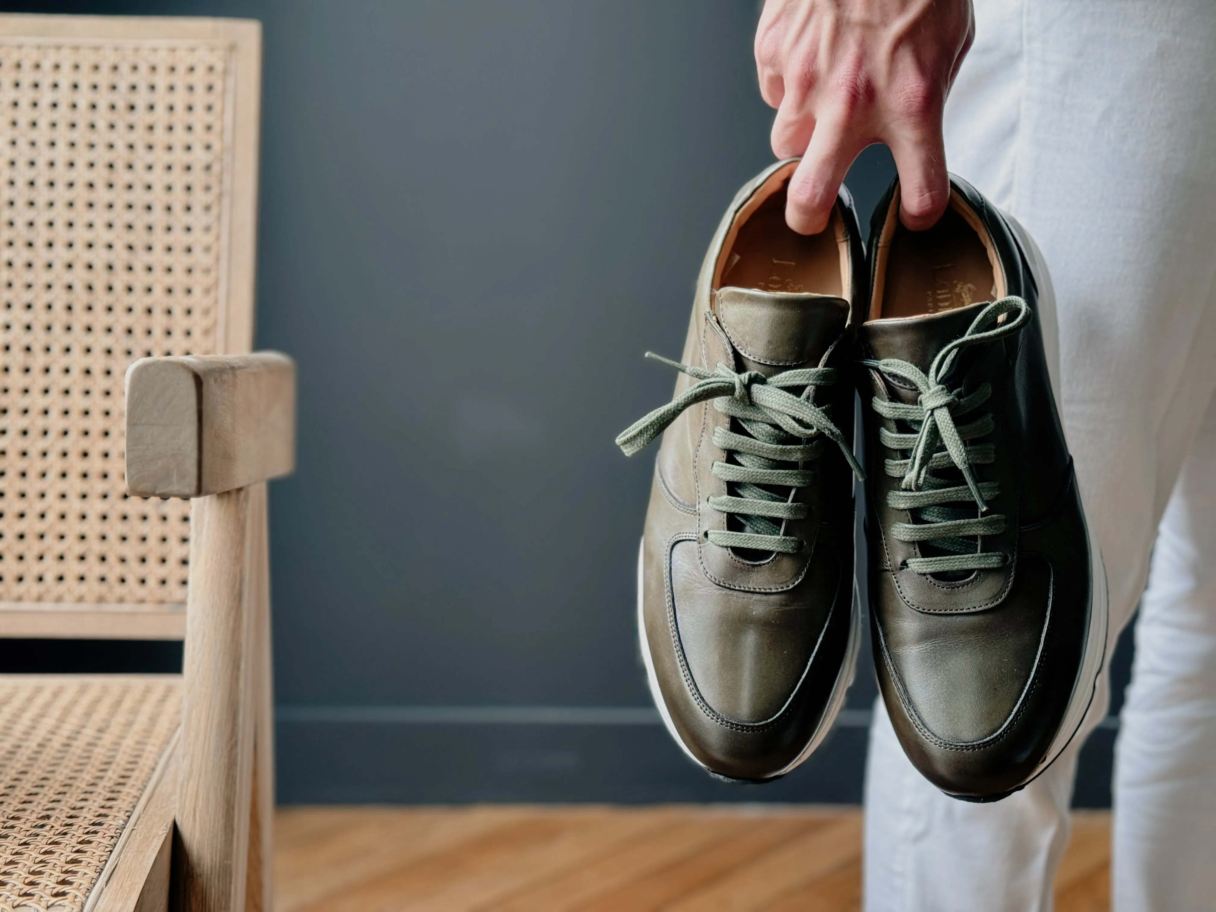 Sneakers Como 713 vert kaki