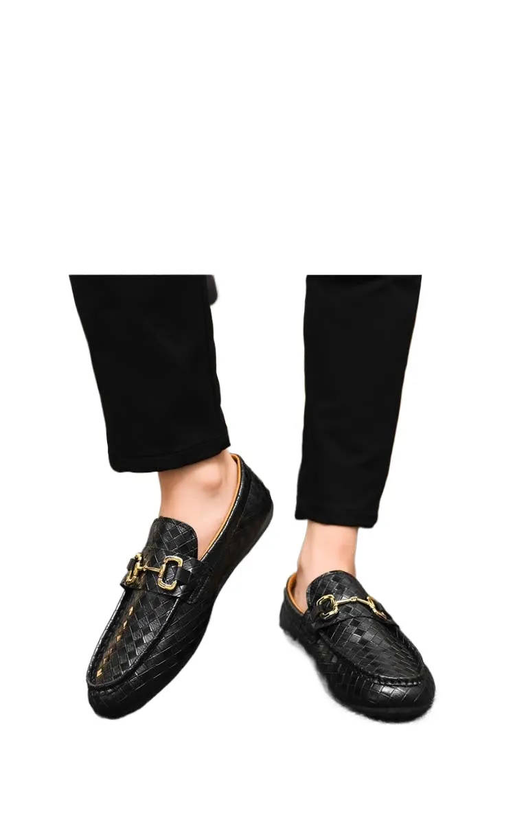 Spring and autumn social guy casual shoes trendy shoes Doudou shoes men lazy shoes cover feet and pedal men's shoes cross-border