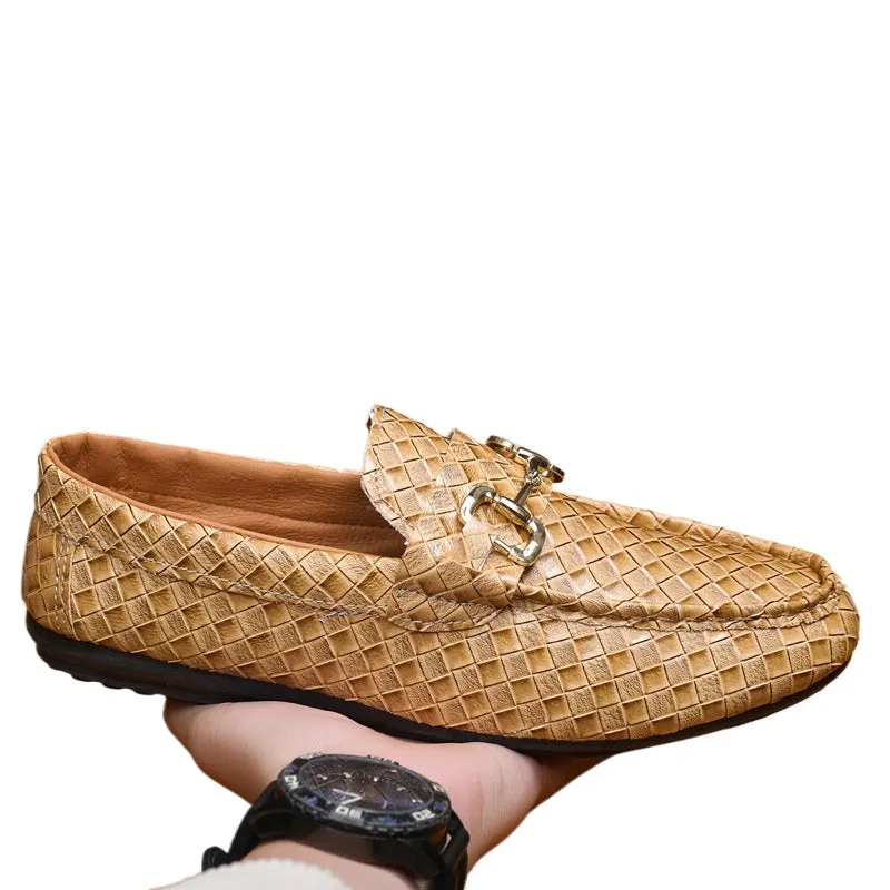 Spring and autumn social guy casual shoes trendy shoes Doudou shoes men lazy shoes cover feet and pedal men's shoes cross-border