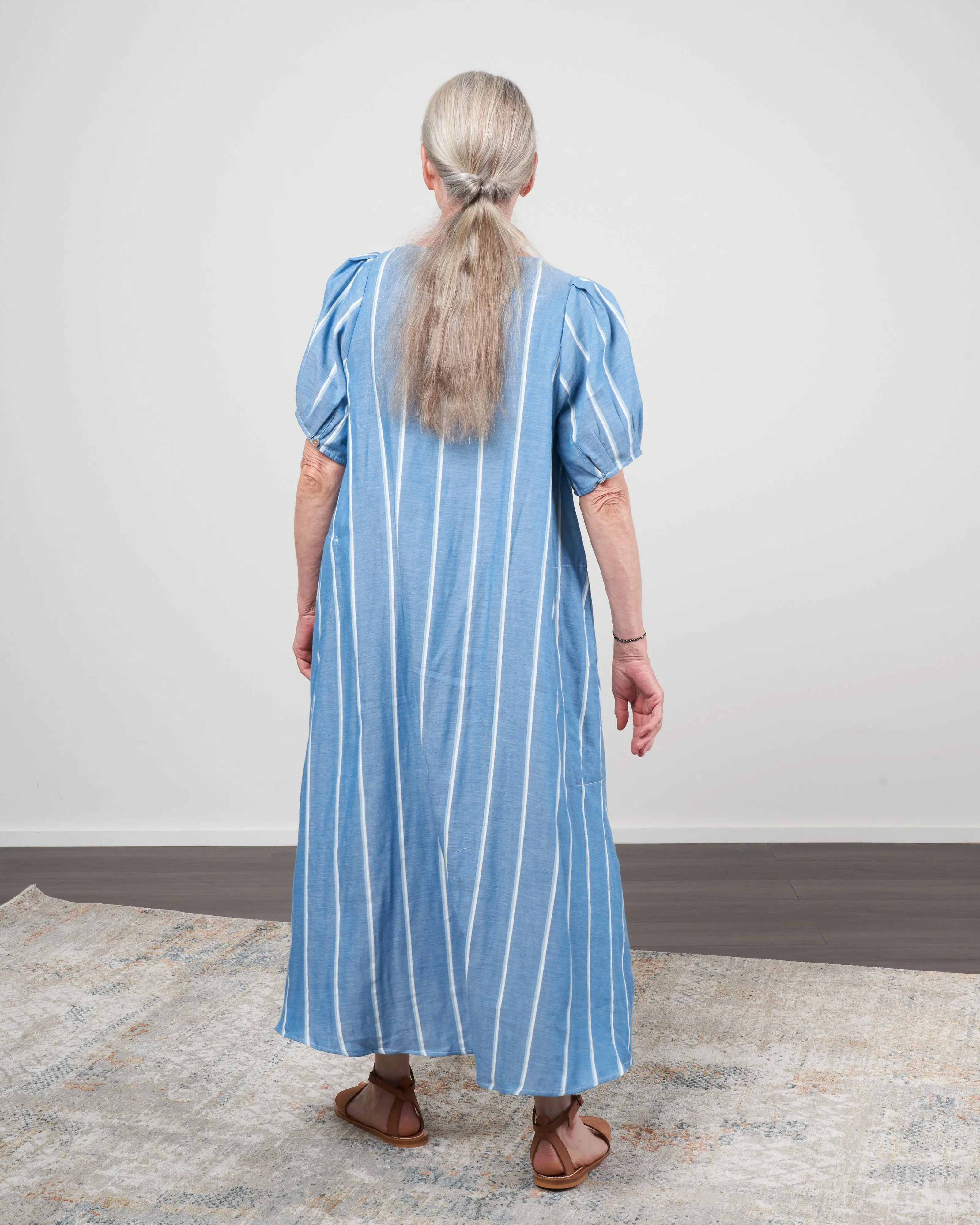 springs dress - sea blue