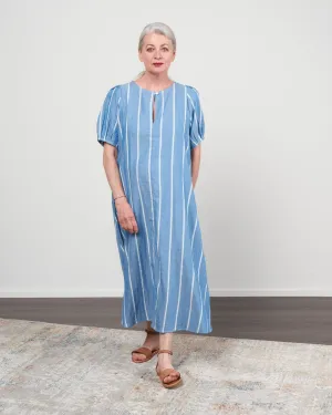 springs dress - sea blue