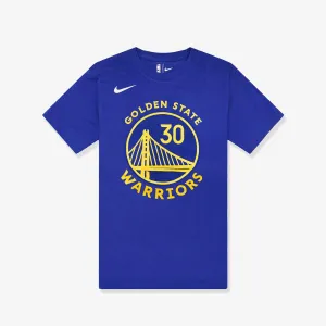 Stephen Curry Golden State Warriors Icon Name & Number Youth T-Shirt - Blue