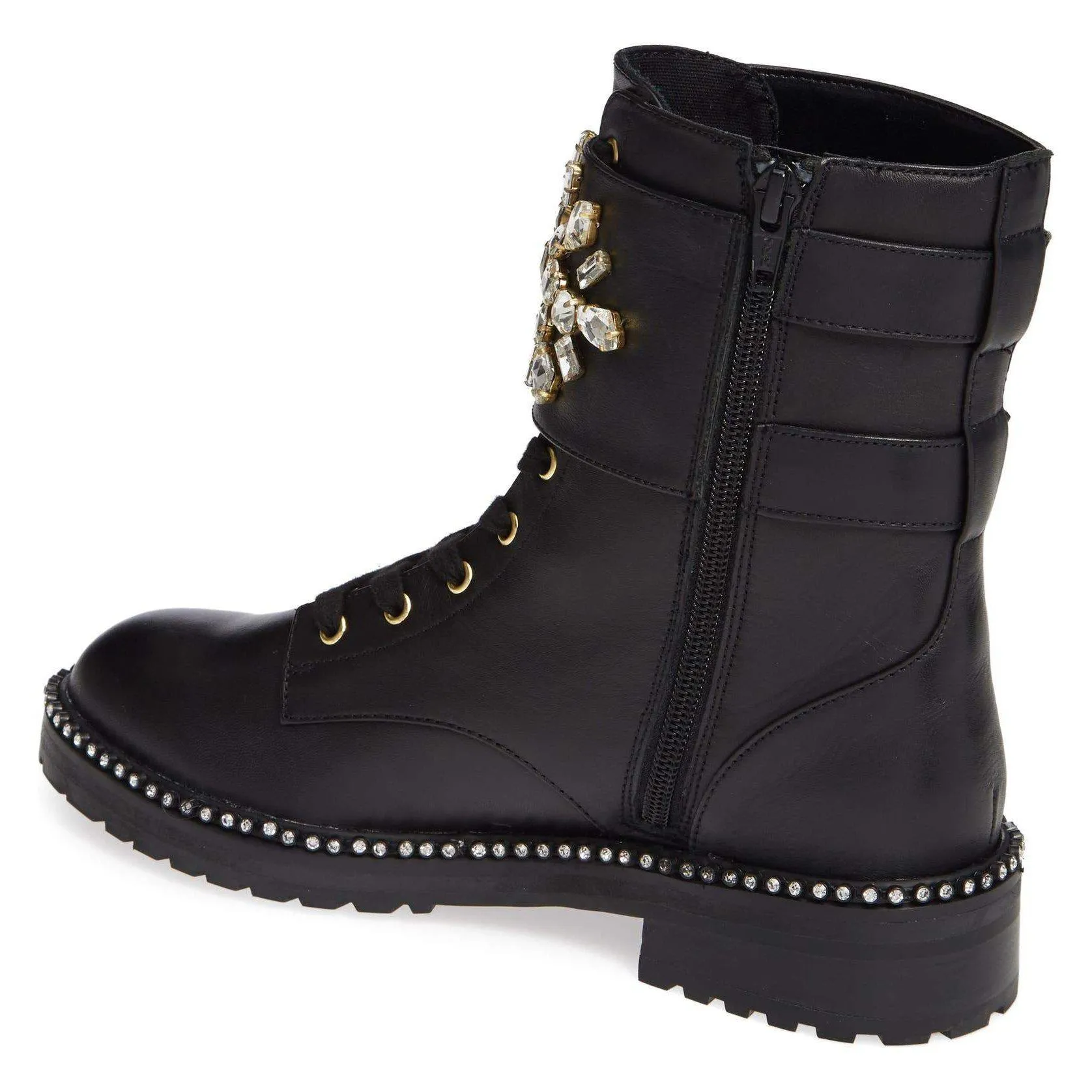 Stoop Embellished Combat Boots